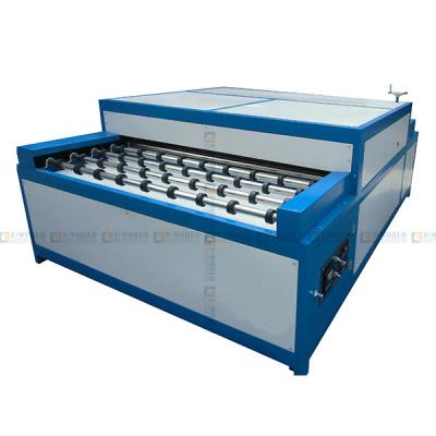 China Hotels Long Service Life Horizontal Insulating Glass Washing And Drying Roller Press Machine Hot Glass Assemble Tilt Table for sale