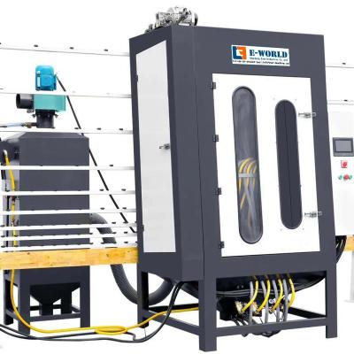 China Factory Vertical Automatic Glass Sandblasting Machine With Auto Gun And Manual Gun PS1800mm for sale