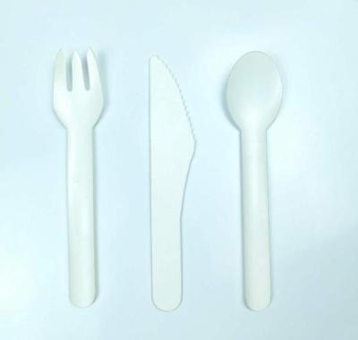 China Home 100% Hotel Restaurant Home Hotel Restaurant Cutlery Set Compostable Paper Knife Fork Spoon Cutlery Disposable Paper Cutlery for sale