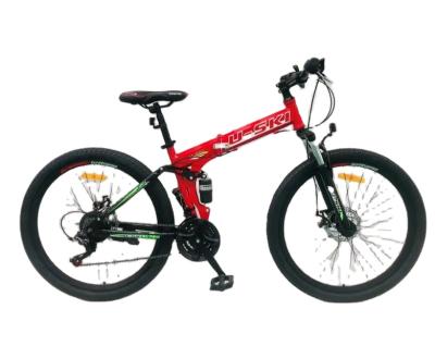 China 26 inch folding mountain bike steel light and cheap bicycle SUS fork made in China for sale