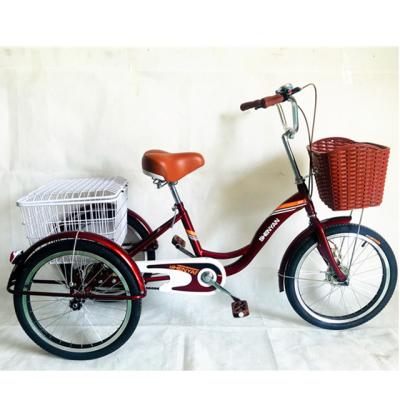 China Pdal Tricycle 20inch Steel Tricycle With Rear Cargo Manufacturer From Tianjin for sale