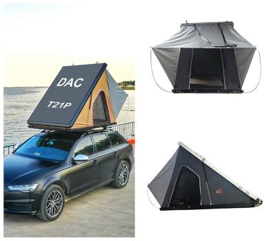 China Camouflage/Field Camouflage Game Camping Tent Top View Suv Portable Lightweight Aluminum Car Roof Top PVC for sale