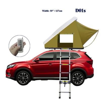 China Type Tube Tent Stake Top Tent 2 Person Triangle Top Roof Campervan Roof Top Tent For 4Runner for sale