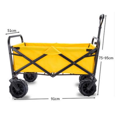 China Easy Portable And Foldable Camping Portable Trolley Heavy Duty Folding Outdoor Garden Cart for sale