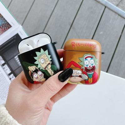 China Airpods pro Case Anime Airpods Case Cover Role Covering Key Chain Rick Morty TPU IMD Earphone Case Shockproof Cover For Airpods pro for sale