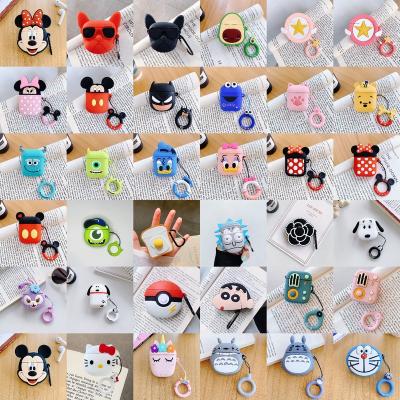 China Wholesale Shockproof Airpod Cases 3D Cartoon Anime Earphone Earphone For Airpod Pro Case For Airpods 1 2 With Key Chain for sale