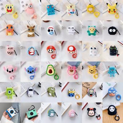 China Airpods Case Factory Price 3D Cartoon Silicone Cute Character Designs For Air Pods Cover For Apple Airpods 1 pro 2 case for sale