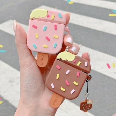 China Airpods Case For AirPods Case 3D Chocolates Funny Ice Cream Food Design Earphone Cases For Airpod 1 2 Protect Cover Accessories for sale