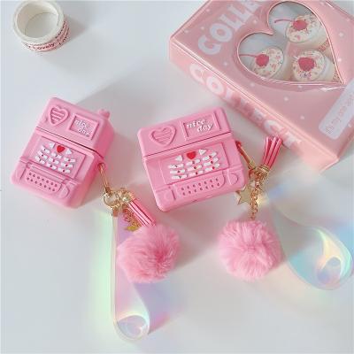 China Airpods Case For Airpods Case , Cute 3D Phone Style Designers Cover Soft Silicone Cases For Apple Airpods 1 2 3 Pro Key Chain for sale