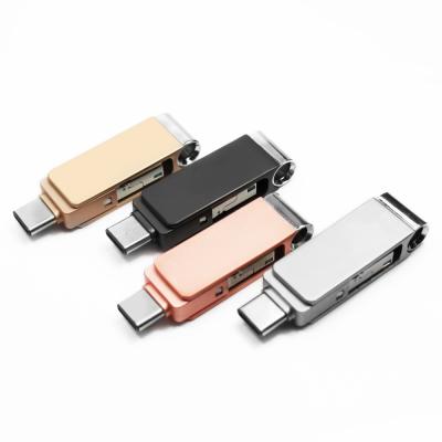 China 2021 Metal Original Taiwan Design 3 IN 1 OTG USB Flash Drives 16GB 32GB 64GB 128GB for sale