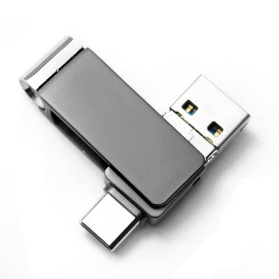 China 2021 new metal taiwan style usb 3 in 1 otg 128GB 64GB 32GB 16GB custom LOGO flash led usb c to usb b for sale