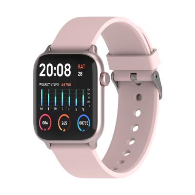 China Waterproof Touch Screen Smart Watch Thermometer Pedometer Blood Pressure Sleep Monitor Message Reminder Alarm for sale