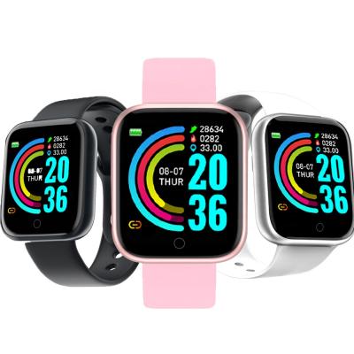 China Factory Smart Watch 2021 y68 d20 EMAIL and Blood Pressure IOS 3D G-sensor BT4.0 G-sensor BT4.0 Pedometer Push Reminder for sale