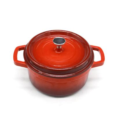 China Modern Professionally Made Cheap Cast Iron Red Enamel Insulated Hot Casserole for sale