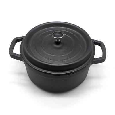 China Modern Durable Using Various Cast Iron Set Black Enamel Casserole for sale