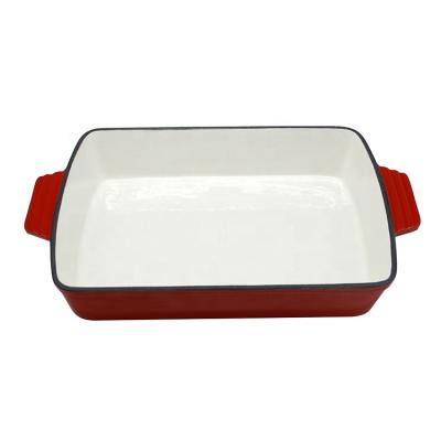 China Factory Red Cast Iron Mold Viable Rectangular Enamel Various Manufacturing for sale