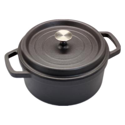 China Factory Price Shipping Sustainable Cast Iron Soup Pot Non-Stick Casserole Cooking Pot for sale