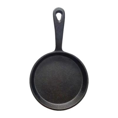 China General Use For Gas And Induction Cooker Mini Cast Iron Non Stick Around Flat Frying Cooking Baking Pan for sale