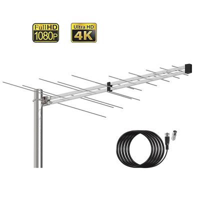 China Top Sale Aluminum Product Aluminum TV Antena rv High Gain Long Range HDTV UHF VHF TV Outdoor Digital Aerial Antenna for sale