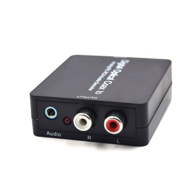 China Aluminum Alloy PCM Adapter Optical Coaxial Audio Input Converted L/R Stereo Digital to Analog Audio Converter for sale