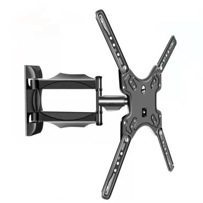 China Cold Rolled Steel Heavy Duty Dual Full Arm LCD Mount Swivel Wall Bracket Motion TV Mount For Steel Plate Weight Hardware for sale