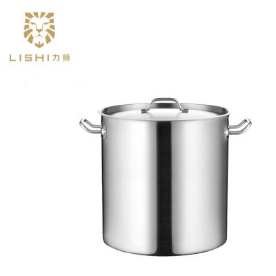 China Stainless Steel 20cm 6L/8inch 6.5Quart Sustainable Commercial Stock Pot With Sandwich Bottom Lid (03style) for sale