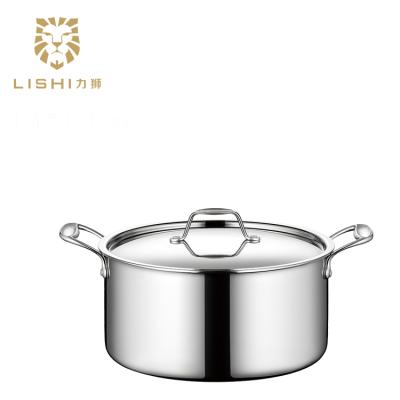 China Lishi Stainless Steel 16cm Triple Sustainable Saucepot for sale