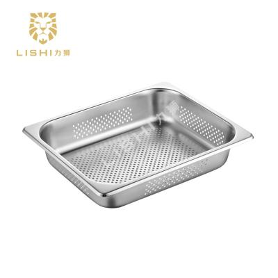 China Stainless Steel Gastronorm 1/2 Perforated Pan /GN Saucepan FSP225CK for sale