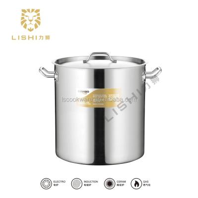 China Factory Price Sustainable Commercial Use Cooking Soup Pot , Stock Pot Stainless Steel Handles for sale