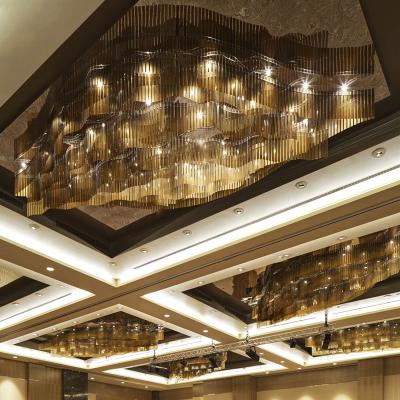 China Custom Luxury Exquisite Hotel Meeting Room Modern Lobby Crystal Chandeliers for sale