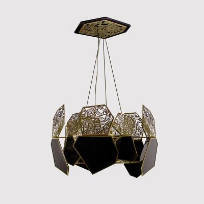 China Modern 2021 new design art glass chandelier is used for dining room villa lighting for sale