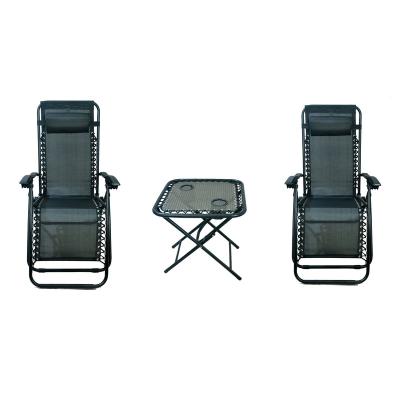 China Minimalist Adjustable Outdoor Garden Folding Beach Chair Set for sale