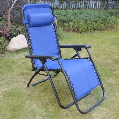 China Outdoor Beach Modern Lightweight Folding Reclining Lounge Chair for sale