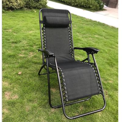 China Modern Portable Recliners Adjustable Beach Folding Patio Lounge Chairs Garden Weightless Recliner Chair for sale