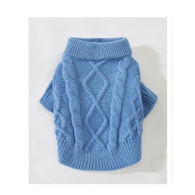 China Viable Autumn Winter Dog Twist Knit Small And Medium Spring Cat Biped Sweater Dog Clothes for sale