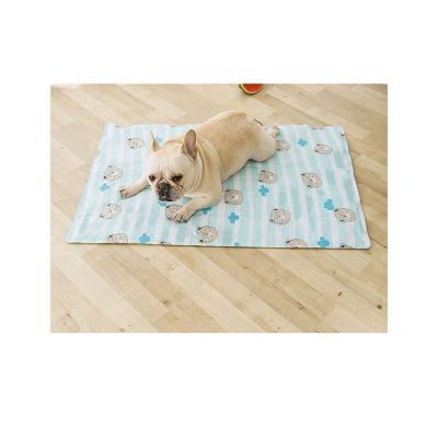 China Wholesale New Type Breathable Pet Ice Pad Cartoon Printed Mat High Quality Cooling Pad For Dogs for sale