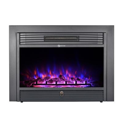 China Hotel Factory 28 Inch Direct Sell Classic Wall Built In Insert Led Fire Box Electric Fireplace For Indoor Use for sale