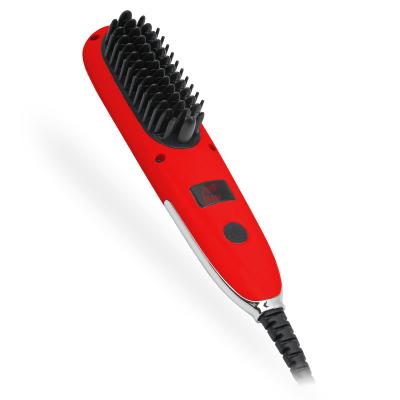 China Hotel for Home and Travel Fast Ceramic Heating Electric Hair Straightener Brush for sale