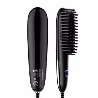 China Hotel Home Use Professional Ceramic Flat Iron Hair Straightener Brush for sale