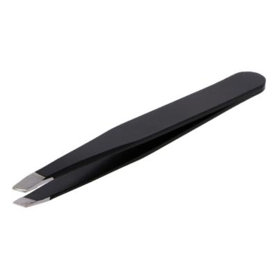 China Professional Slant Eyebrow Stainless Steel Tip Eyebrow Tweezers For Your Daily Beauty for sale