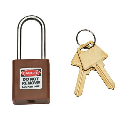 China Safety Plastic Lockout 40MM Padlock Stainless Steel Plastic Shackle for sale