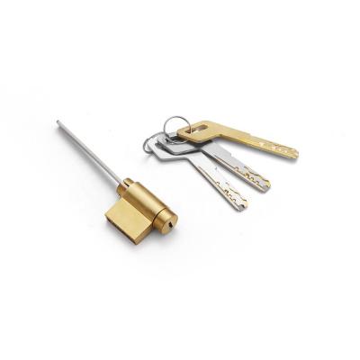 China Security and Interior Doors 26MM Two Lines of Pins, Brass Snake Keyway Lock Cylinder with Construction Key for sale