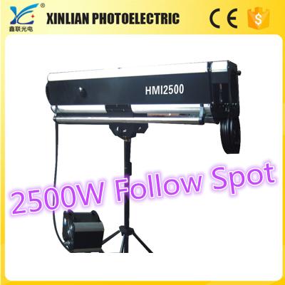 China HMI 2500W Follow Spot Light Stage Lighting Equipment 1170*400*270mm+430*390*20mm for sale