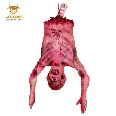 China New Arrival Hanging Adult Life Size Lady Rotton Body Realistic scary halloween props decorations for sale