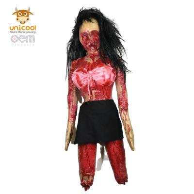 China Wholesale Horror Bloody Hanging Torso Half Body props scary halloween props for sale