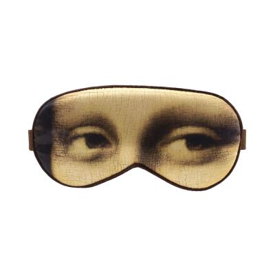 China Anti-wrinkle Leonardo da Vinci Sleeping Eye Mask satin silk eye mask for sale