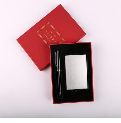 China Agriculture business metal card holder promotional pen for promotional gift for sale