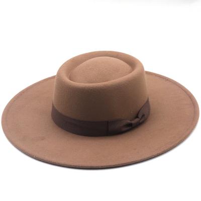 China Hot Selling Picture Hats Large Wide Brim Men Kids Felt Fedora Hat Women for sale