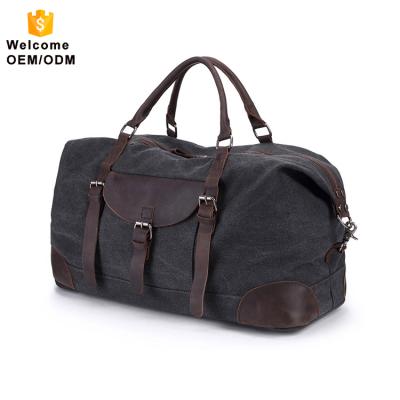 China Single Hot Sale Mens Waxed Canvas Weekend Travel Overnight Duffel Bag for sale