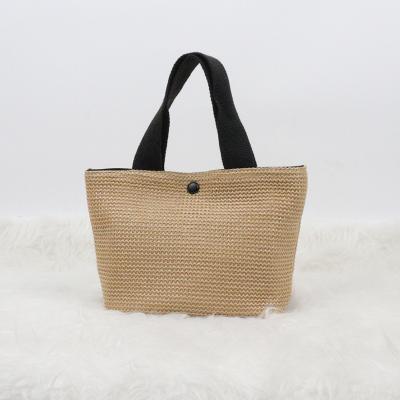 China High Quality Hot Selling Woven Handbags Beach Foldable Straw Tote Bucket Bag With Factory Wholesale Price for sale